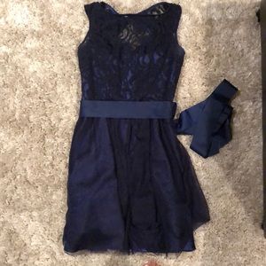 Navy blue dress